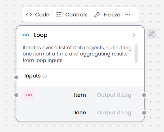 Loop component controls