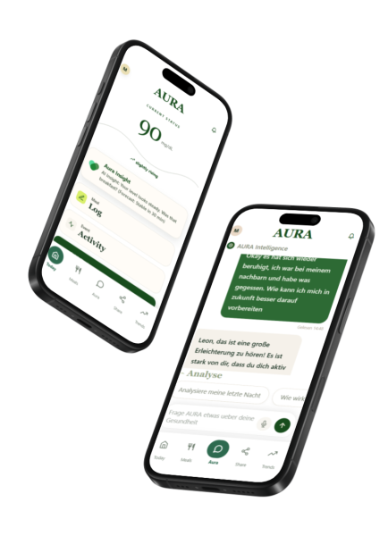 Aura health companion mock-up